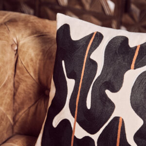 Bosie Ozella Black and Beige Cushion