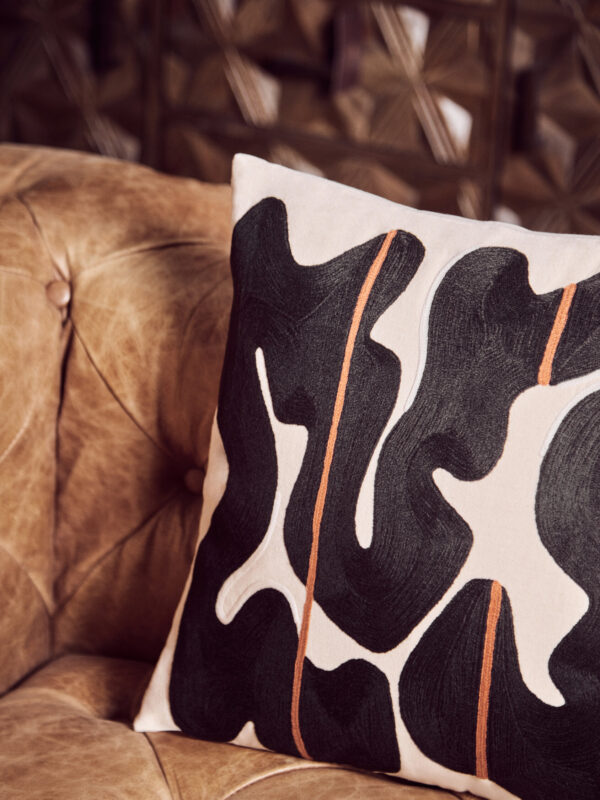 Bosie Ozella Black and Beige Cushion