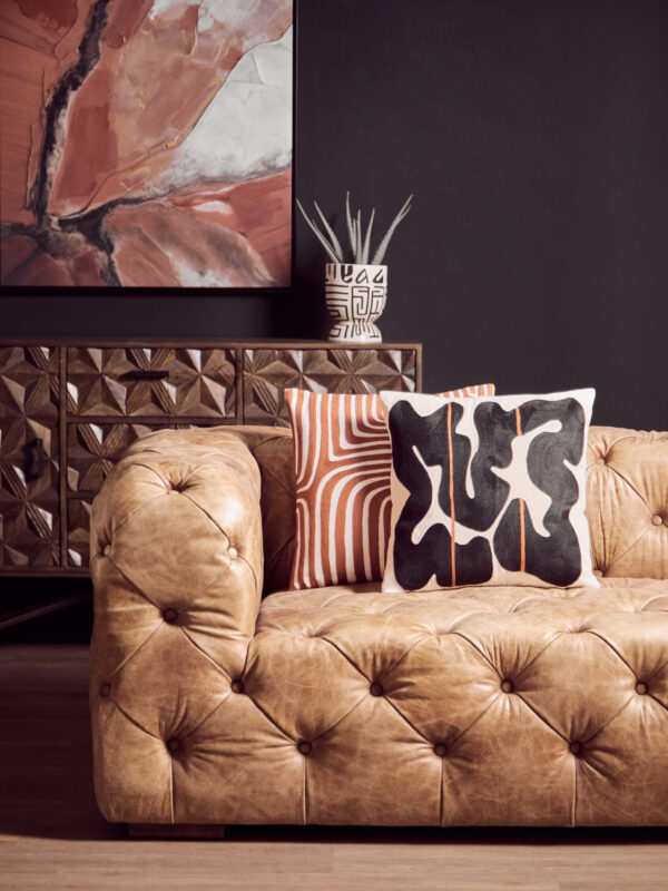 Bosie Ozella Black and Beige Cushion
