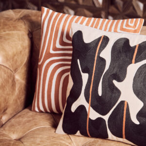 Bosie Ozella Black and Beige Cushion