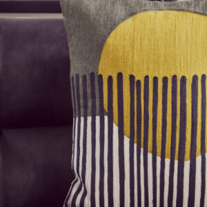 Bosie Ozella Green And White Cushion