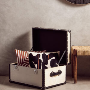Bosie Ozella Rust and White Cushion