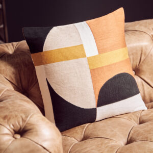 Hoxton Three Seat Brown Leather Modern Chesterfield Sofa