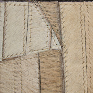 Bosie Safira Small Abstract Hair On Leather Rug