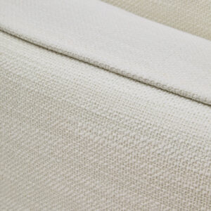 Bilani Cream Linen Effect Curved Chair
