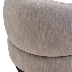 Bordo Textured Grey Curved Swivel Chair