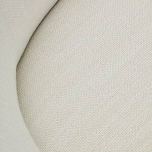 Bordo Textured Cream Curved Swivel Chair