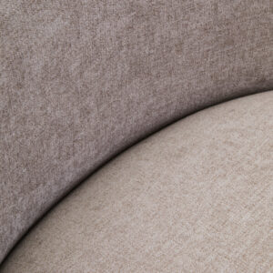 Drake Taupe Chenille Effect Curved Chair