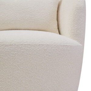 Bruge Textured Cream Curved Chair