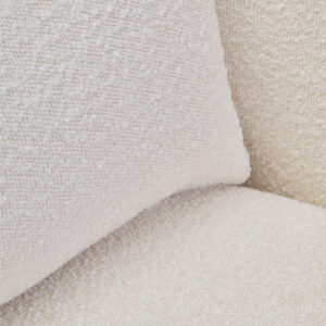 Bruge Textured Cream Curved Chair