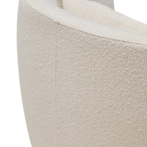 Bruge Textured Cream Curved Chair