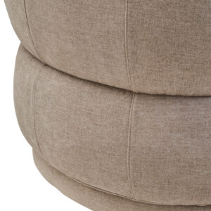 Daphne Taupe Chenille Effect Curved Chair