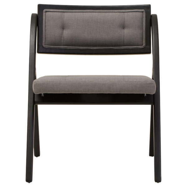 Cebu Grey and Black Elm Wood Folding Chair