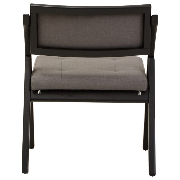 Cebu Grey and Black Elm Wood Folding Chair