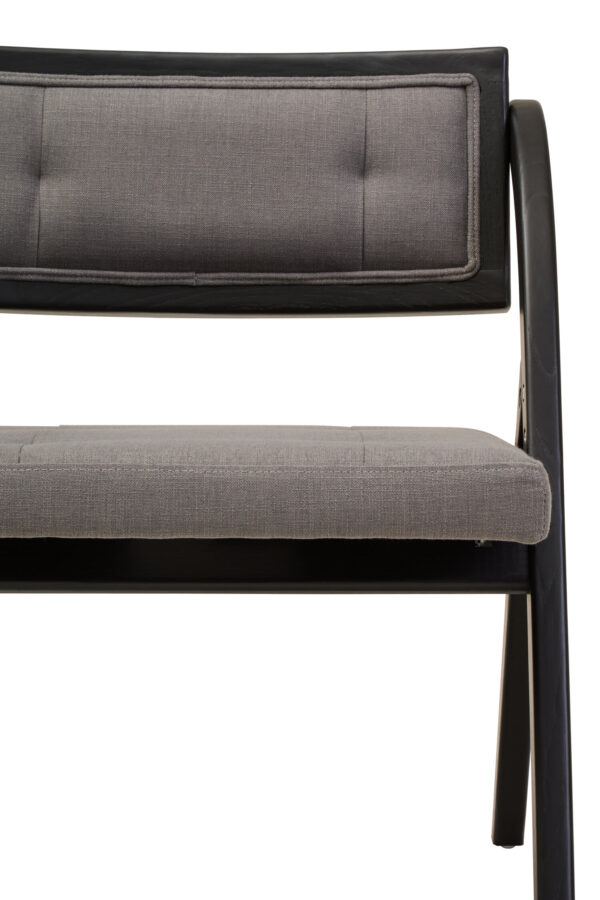 Cebu Grey and Black Elm Wood Folding Chair