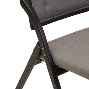 Cebu Grey and Black Elm Wood Folding Chair
