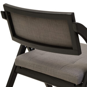 Cebu Grey and Black Elm Wood Folding Chair