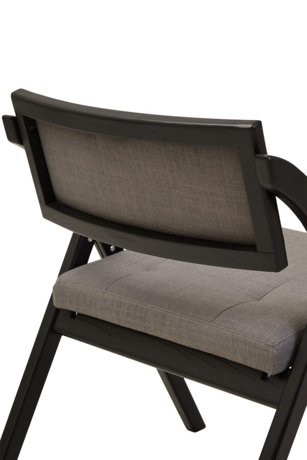 Cebu Grey and Black Elm Wood Folding Chair