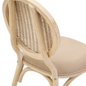 Cebu White Wash Elm Wood Dining Chair