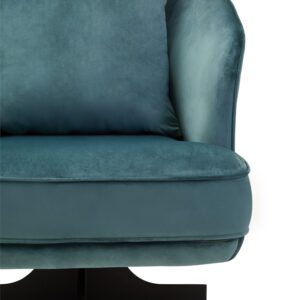 Hale Azure Velvet Swivel Chair