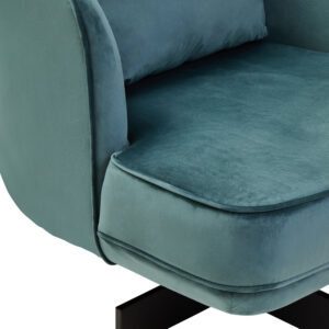 Hale Azure Velvet Swivel Chair
