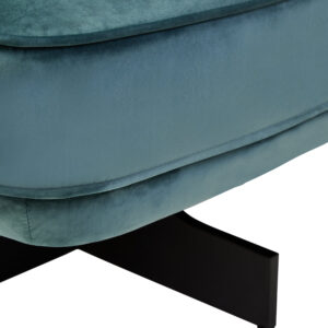 Hale Azure Velvet Swivel Chair