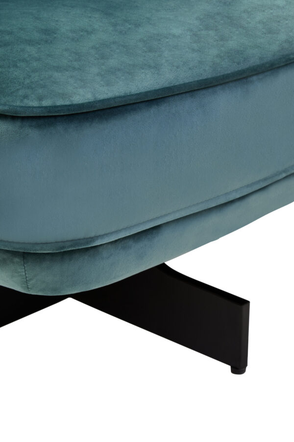 Hale Azure Velvet Swivel Chair