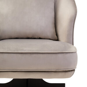 Hale Grey Velvet Swivel Chair