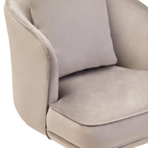 Hale Grey Velvet Swivel Chair