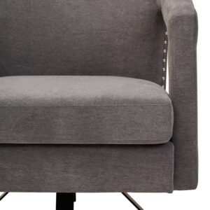 Hestia Ash Velvet Swivel Chair