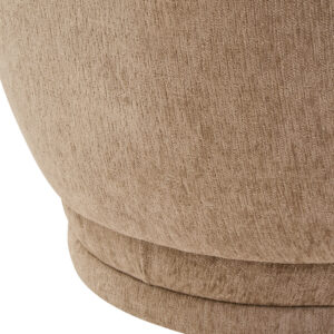 Delray Deep Stone Chenille Curved Chair