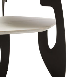 Imperia 2 Tier Small Asymmetrical Ceramic Coffee Table