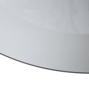 Imperia Round Grey Glass And Ceramic Large Coffee Table