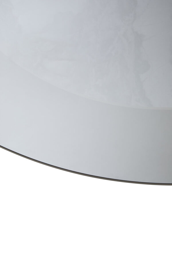 Imperia Round Grey Glass And Ceramic Large Coffee Table