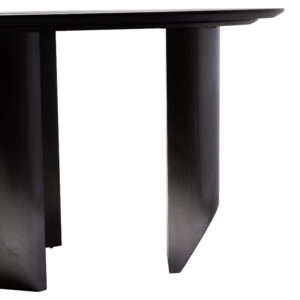 Imperia Round Veneer Dining Table with Ceramic Lazy Susan
