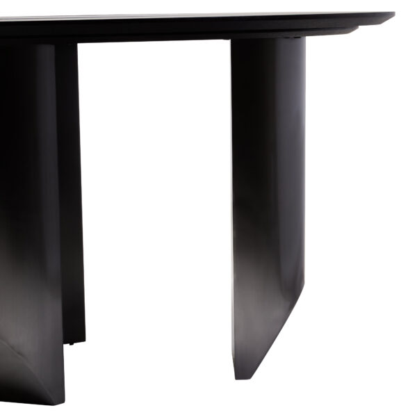 Imperia Round Veneer Dining Table with Ceramic Lazy Susan