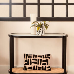 Bosie Ozella Natural And Black Rectangular Cushion