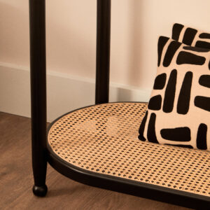 Bosie Ozella Natural And Black Rectangular Cushion