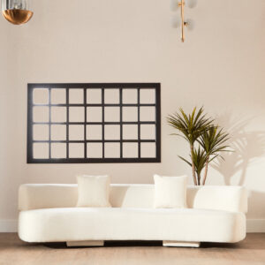 Ozzano Cream Linen 3 Seater Sofa