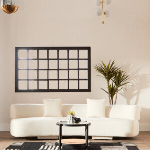 Ozzano Cream Linen 3 Seater Sofa