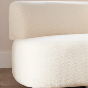 Ozzano Cream Linen 3 Seater Sofa
