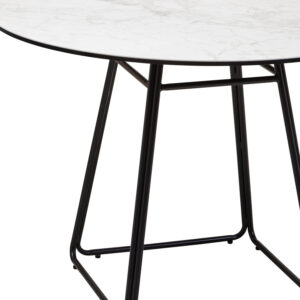 Imperia Ceramic Marble Effect Round Dining Table