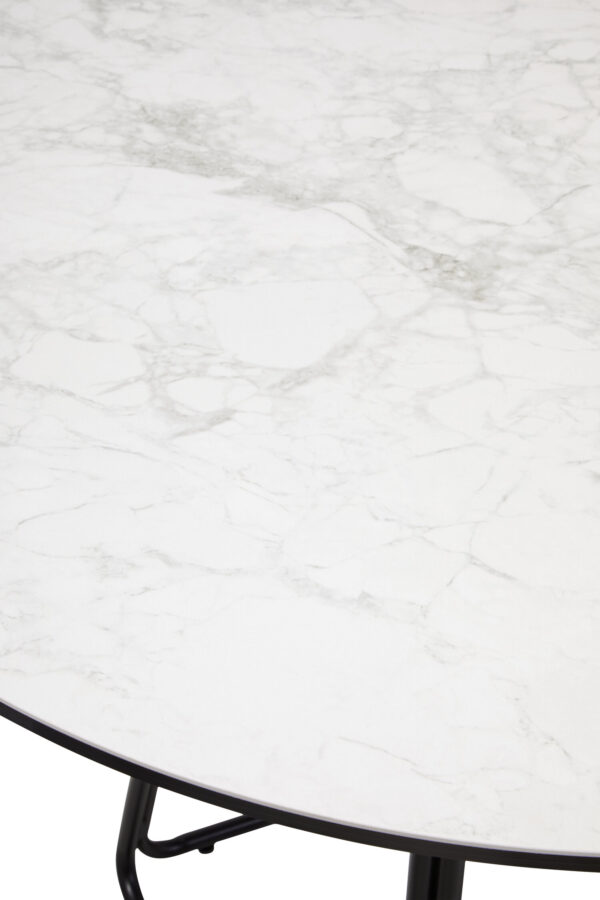 Imperia Ceramic Marble Effect Round Dining Table
