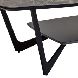 Imperia Grey Ceramic Marble Effect Coffee Table