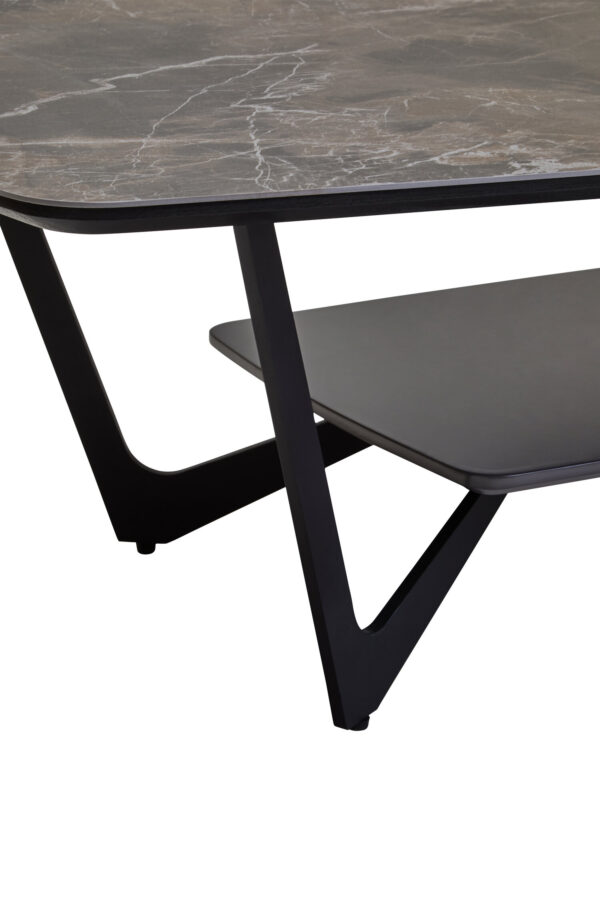 Imperia Grey Ceramic Marble Effect Coffee Table