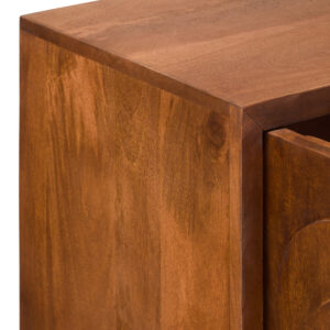 Sangar Two Door Mango Wood Carved Cabinet