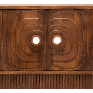 Sangar Two Door Mango Wood Carved Sideboard