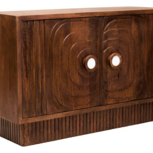 Sangar Two Door Mango Wood Carved Sideboard