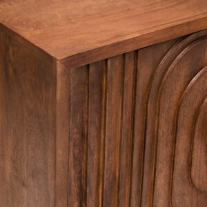 Sangar Two Door Mango Wood Carved Sideboard