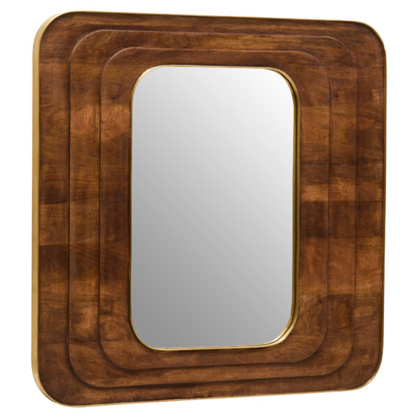 Sangar Mango Wood Carved Wall Mirror